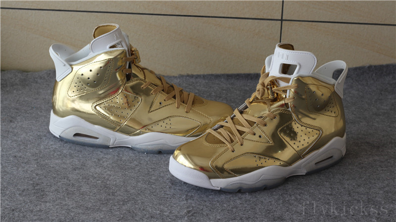 Top Quality Air Jordan 6 Pinnacle Metallic Gold